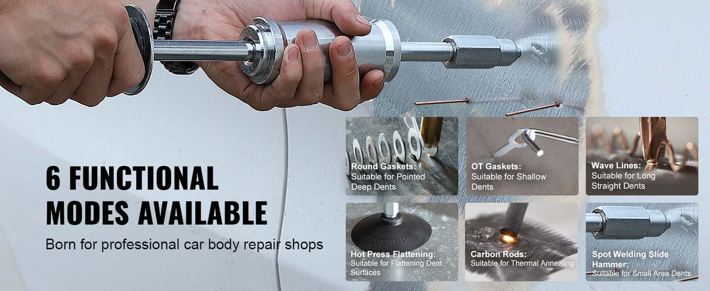 SucceBuy Stud Welder Dent Repair Kit 3KW Spot Welder Auto Body Welding Dent Puller Machine Welding Accessories for Car Truck