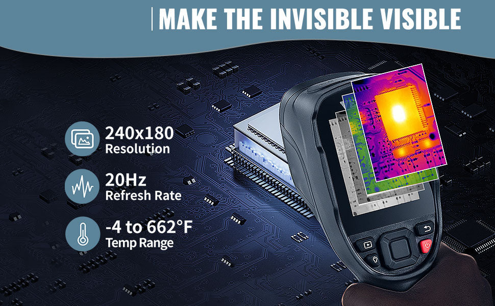 SucceBuy SC240 Handheld Thermal Imaging Camera — 240x180 IR, 20Hz, 16GB