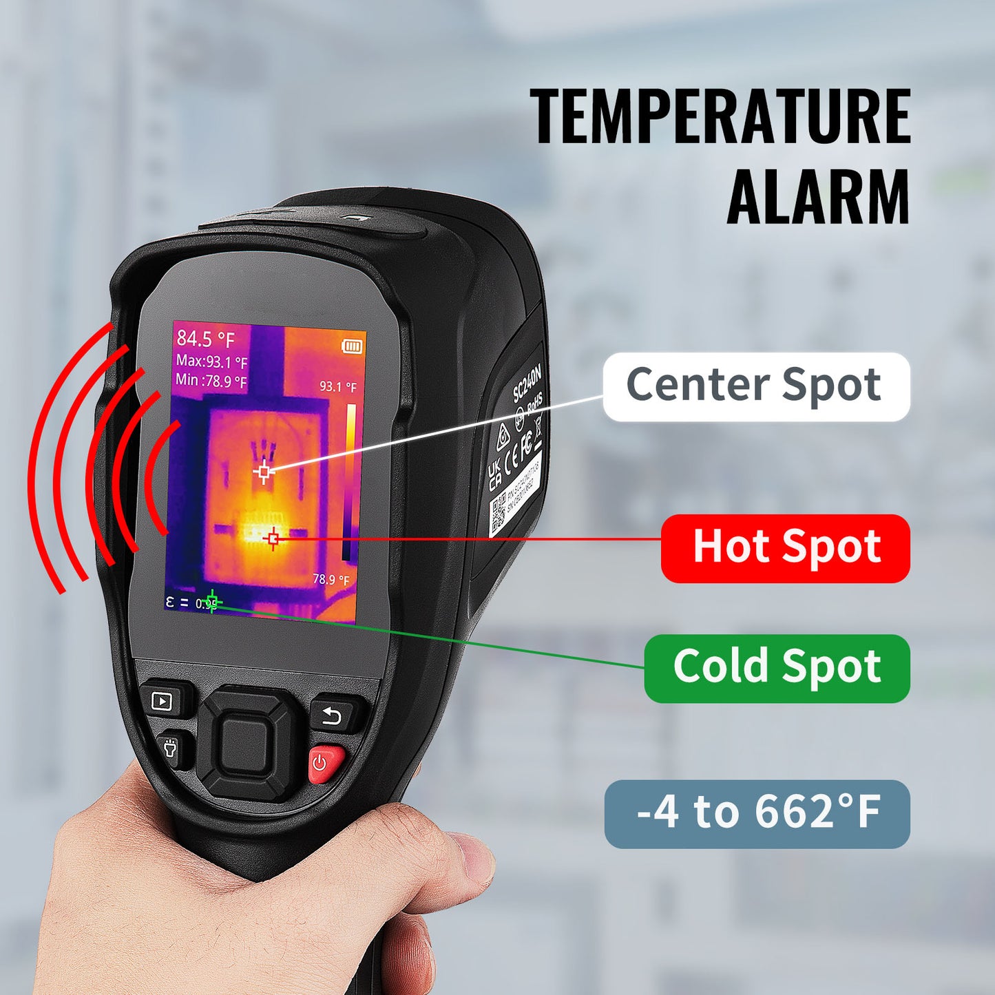 SucceBuy SC240 Handheld Thermal Imaging Camera — 240x180 IR, 20Hz, 16GB