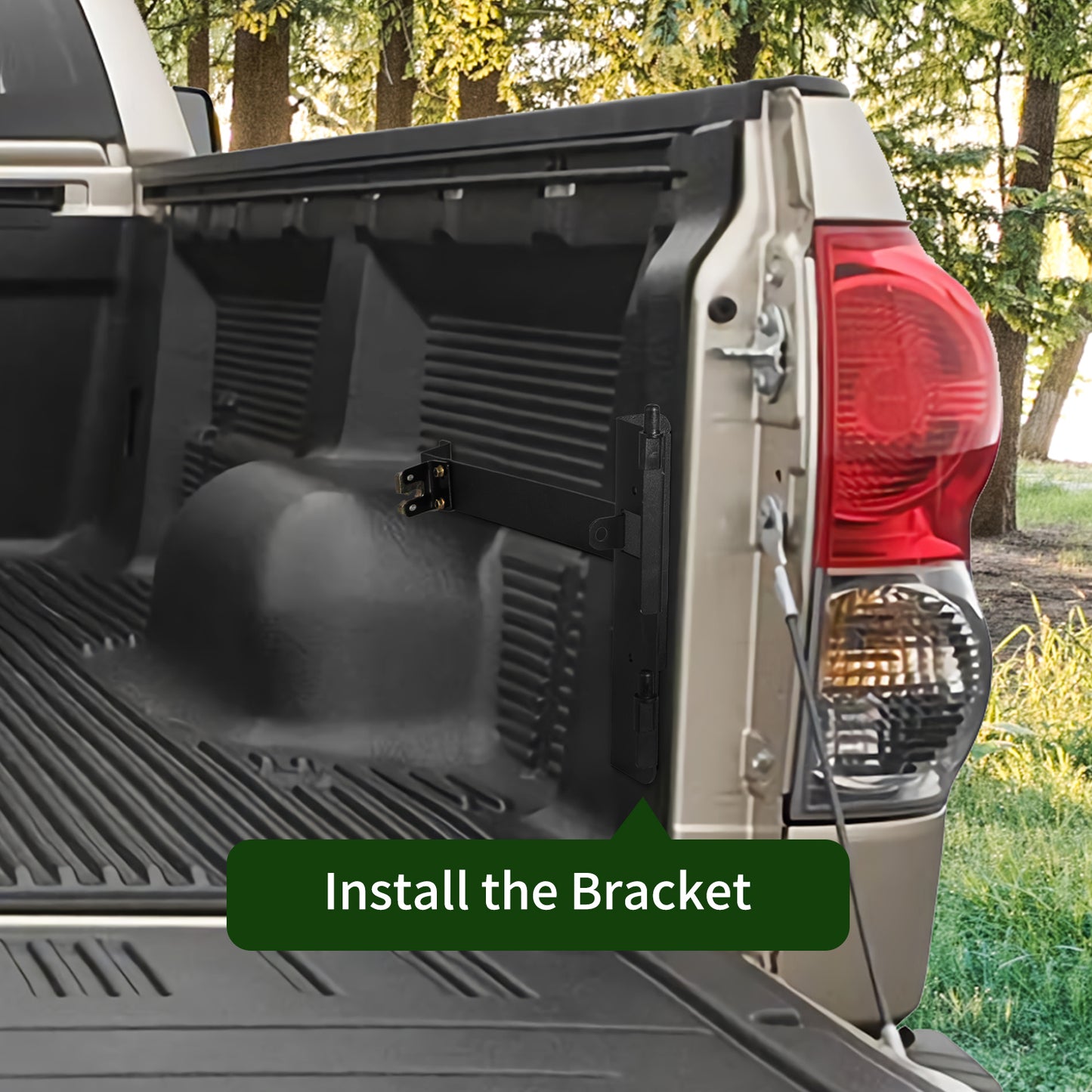 Lockable Wheel-Well Truck Bed Storage Box, Waterproof — Fits Silverado, Sierra & Full-Size Pickups